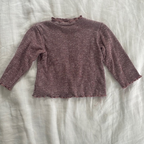 Purple roll neck rubbed shirt, 9-12 months - Picture 1 of 3